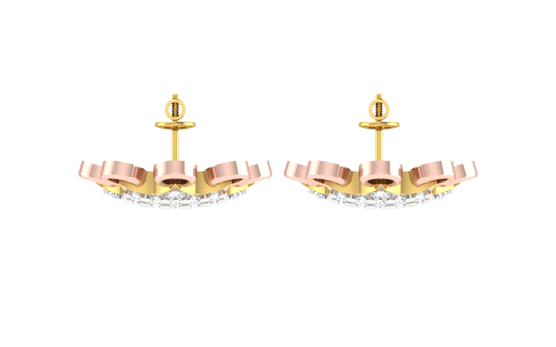 Nidal Jewels | Rosegold Garden Earrings